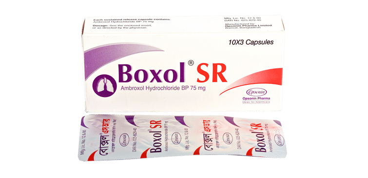 Boxol SR 75 mg Packaging
