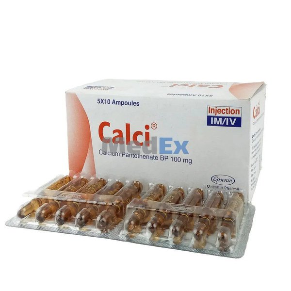 Calci 100 mg/2 ml Packaging
