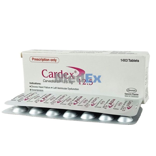 Cardex 12.5 mg Packaging