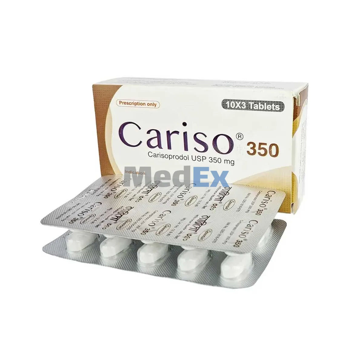 Cariso 350 mg Packaging