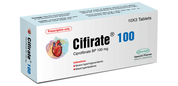 Cifirate 100 mg Packaging