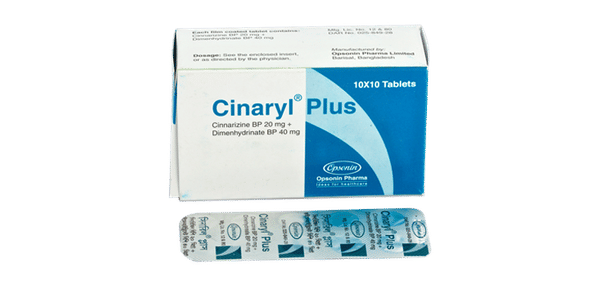 Cinaryl Plus 20 mg+40 mg Packaging