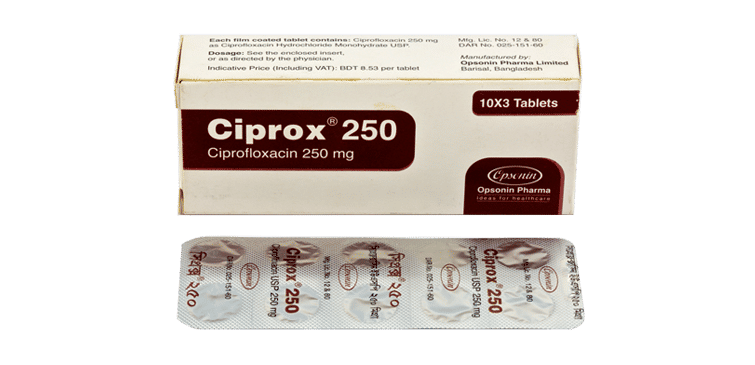Ciprox 200 mg/100 ml Packaging