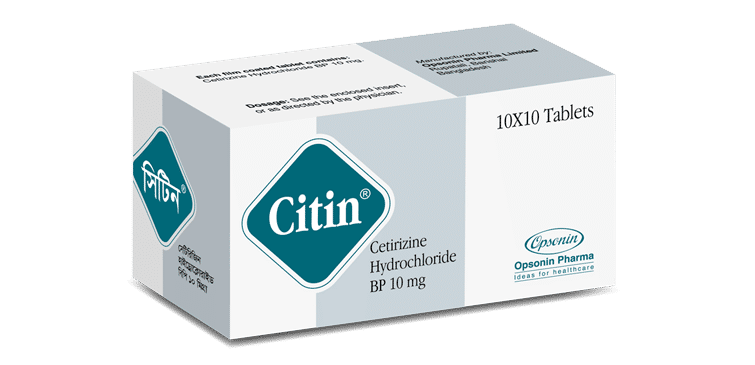 Citin 10 mg Packaging