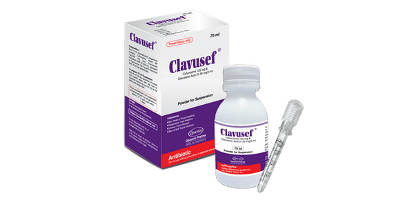 Clavusef (125 mg+31.25 mg)/5 ml Packaging
