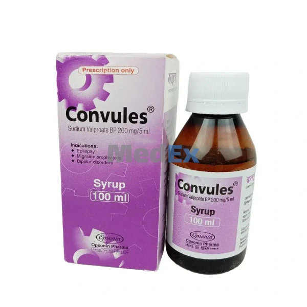 Convules 200 mg/5 ml Packaging