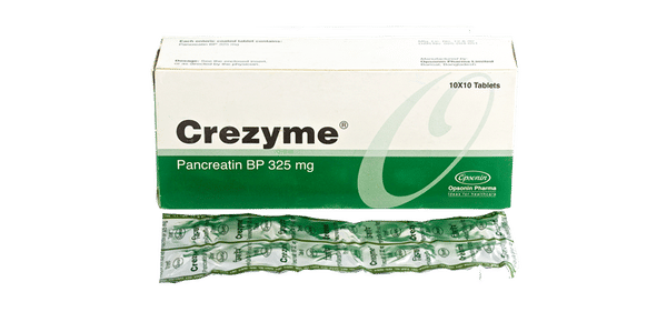 Crezyme 325 mg Packaging