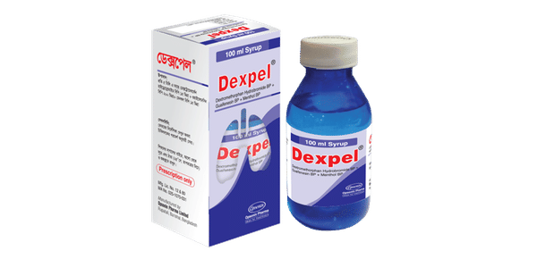 Dexpel (200 mg+15 mg+15 mg)/5 ml Packaging