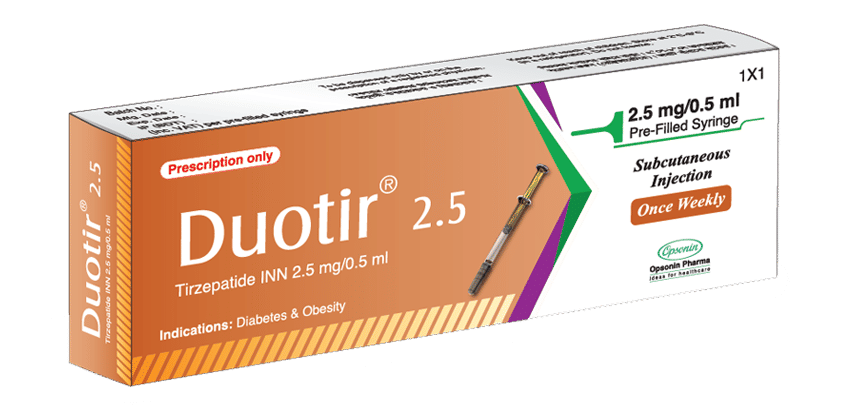 Duotir 5 mg/0.5 ml Packaging