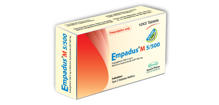 Empadus M ER 5 mg+1000 mg Packaging
