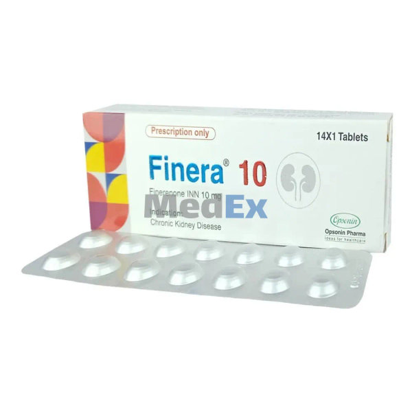 Finera 10 mg Packaging
