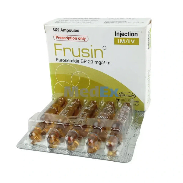 Frusin 20 mg/2 ml Packaging