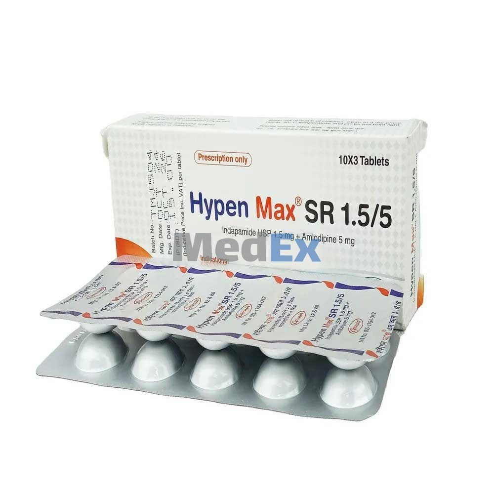 Hypen Max SR 1.5 mg+5 mg Packaging
