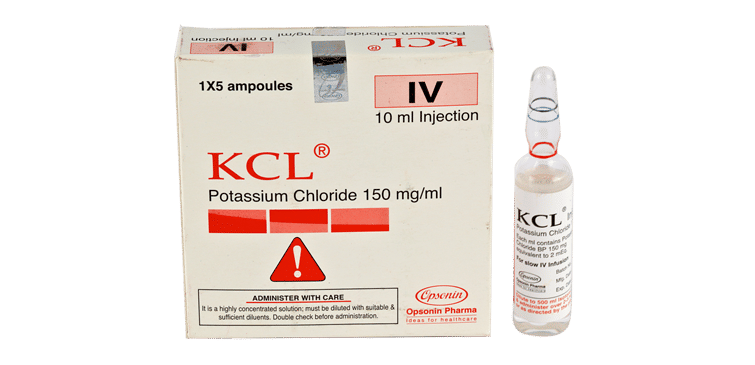 KCL 500 mg/5 ml Packaging