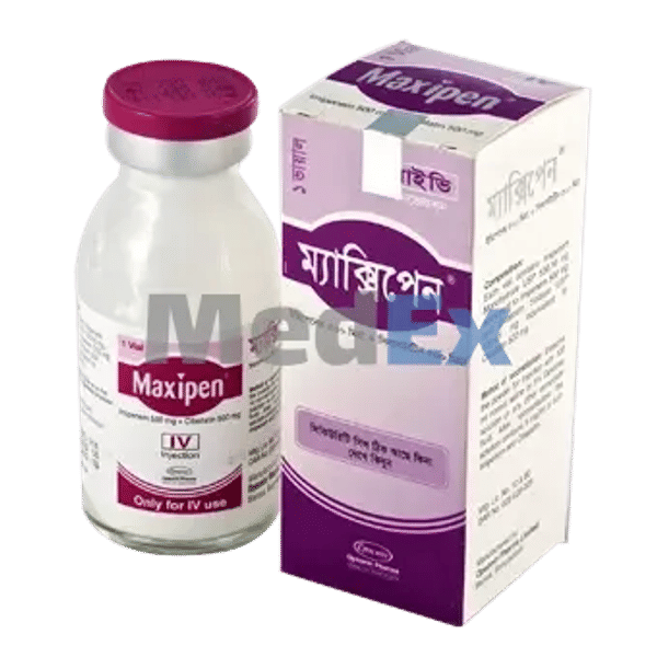 Maxipen (500 mg+500 mg)/vial Packaging
