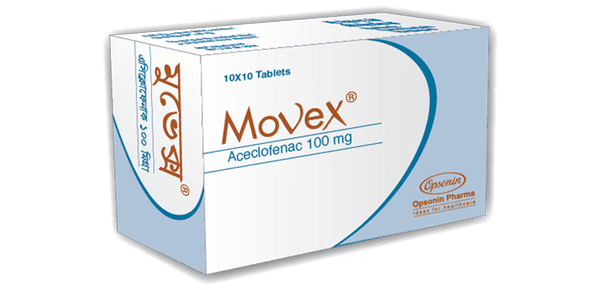 Movex 100 mg Packaging