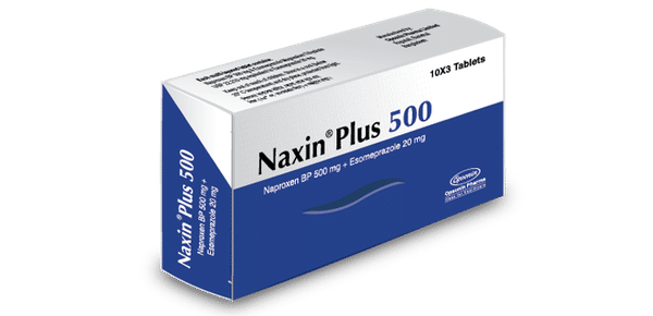 Naxin Plus 375 mg+20 mg Packaging