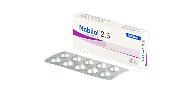 Nebilol 5 mg Packaging