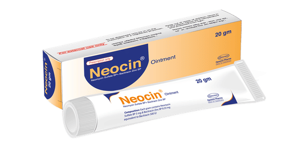 Neocin Plus (3.5 mg+400 IU+5000 IU)/gm Packaging