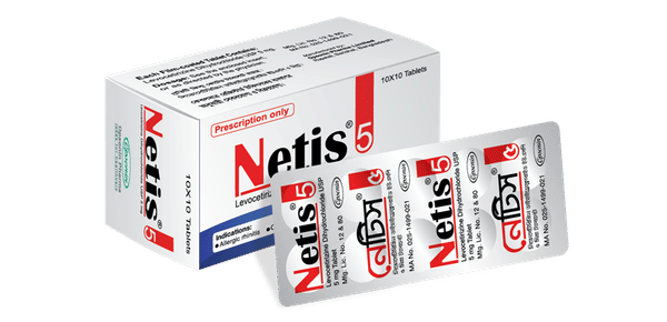 Netis 5 mg Packaging