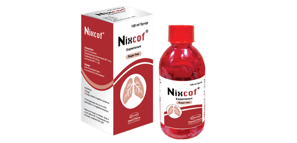 Nixcof (100 mg+1.1 mg+14 mg)/5 ml Packaging