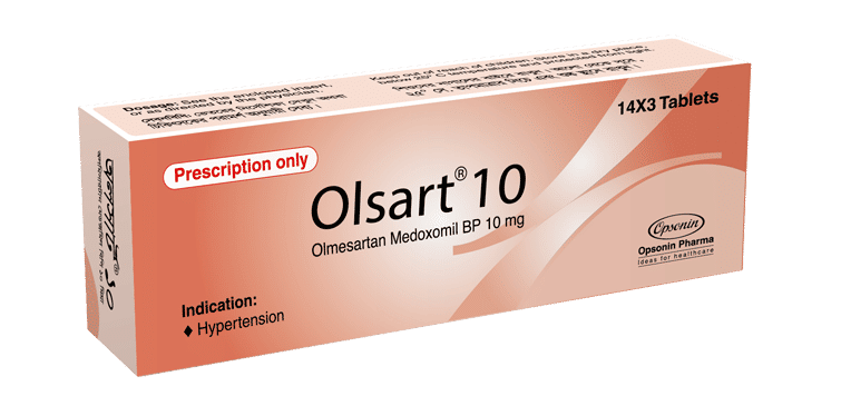 Olsart 10 mg Packaging