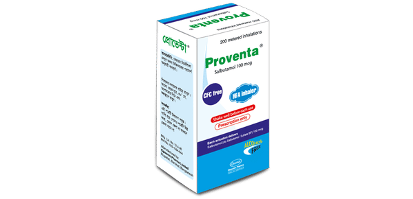 Proventa 200 mcg Packaging