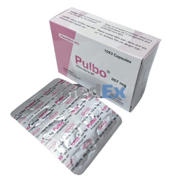 Pulbo 267 mg Packaging