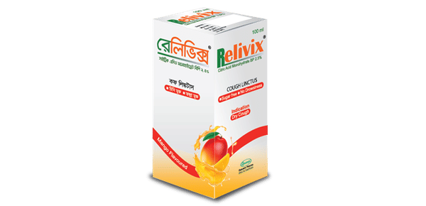 Relivix 125 mg/5 ml Packaging