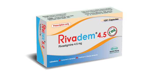 Rivadem 3 mg Packaging