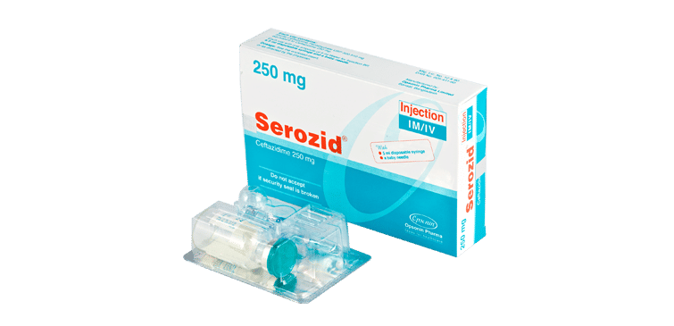 Serozid 250 mg/vial Packaging