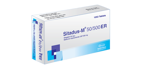 Sitadus-M 50 mg+500 mg Packaging