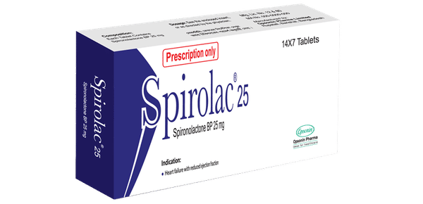 Spirolac 25 mg Packaging