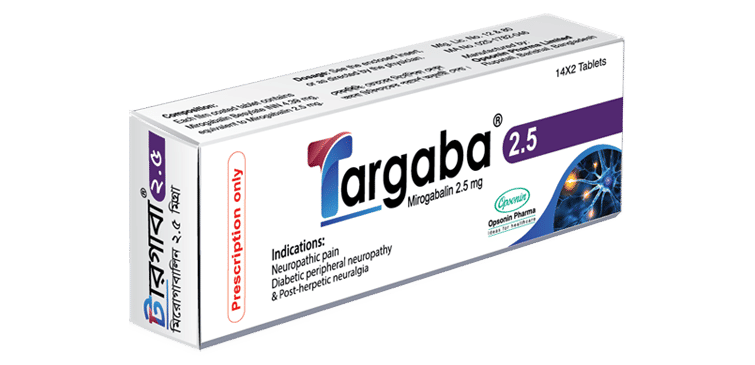 Targaba 10 mg Packaging