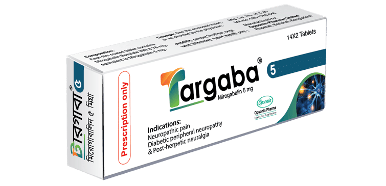 Targaba 2.5 mg Packaging