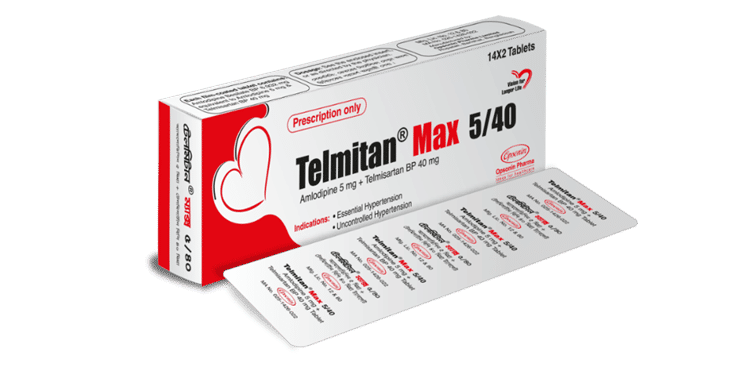 Telmitan Max 10 mg+80 mg Packaging