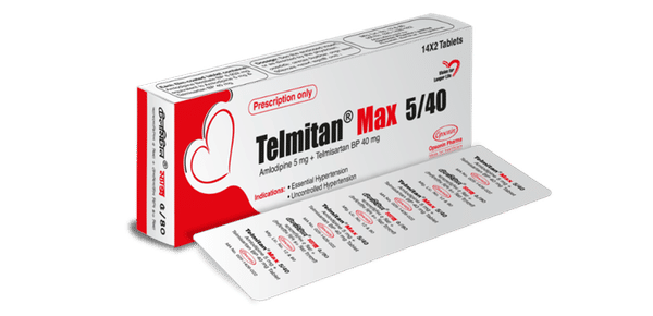 Telmitan Max 10 mg+40 mg Packaging