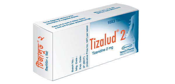 Tizalud 2 mg Packaging