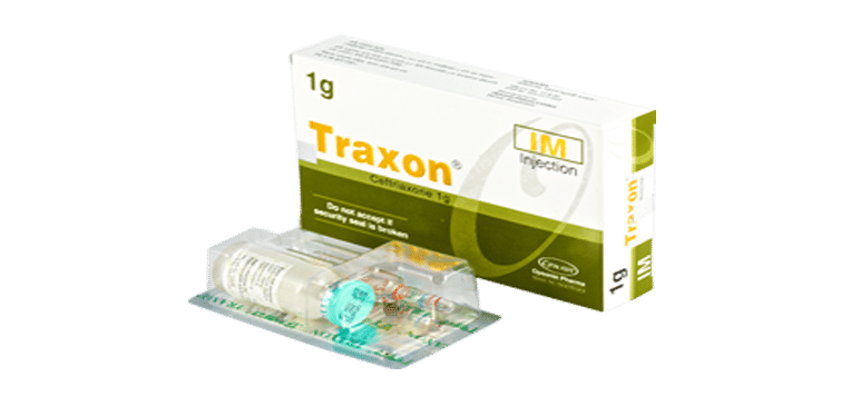Traxon 1 gm/vial Packaging