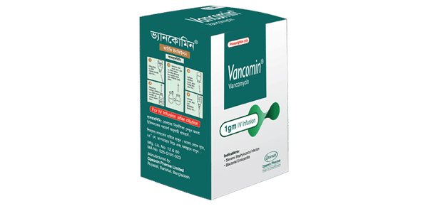 Vancomin 250 mg Packaging