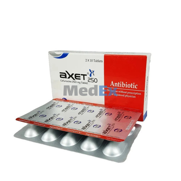 Axet 250 mg Packaging