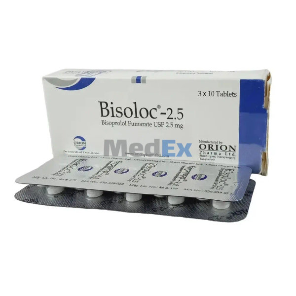 Bisoloc 2.5 mg Packaging