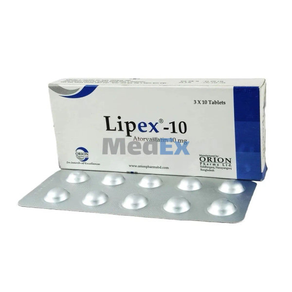 Lipex 10 mg Packaging