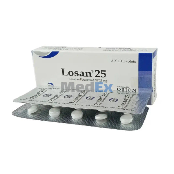 Losan 25 mg Packaging