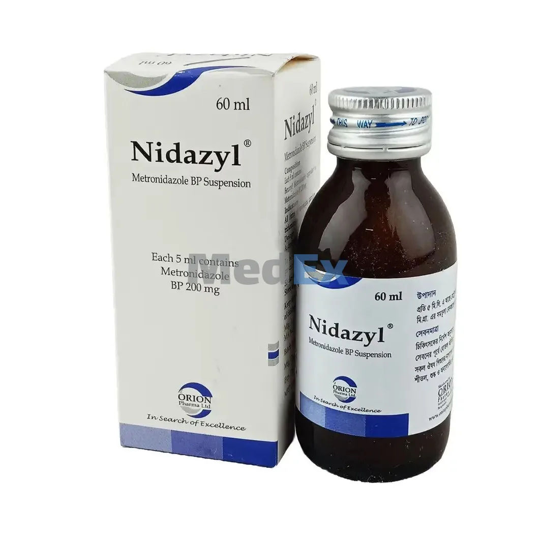 Nidazyl 200 mg/5 ml Packaging