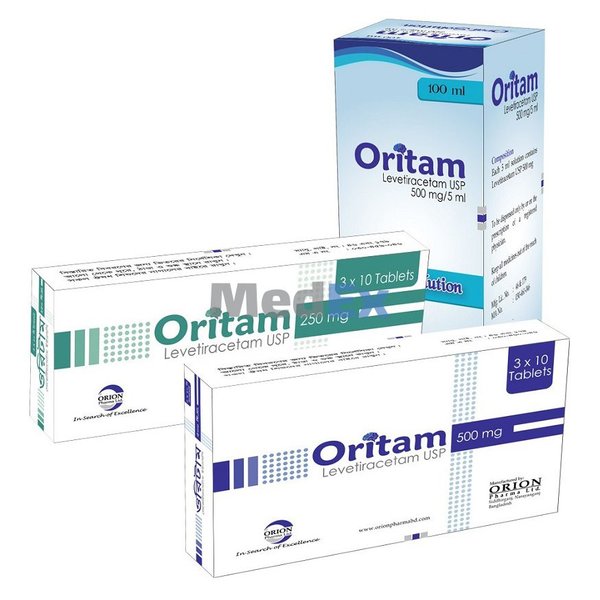 Oritam 500 mg/5 ml Packaging