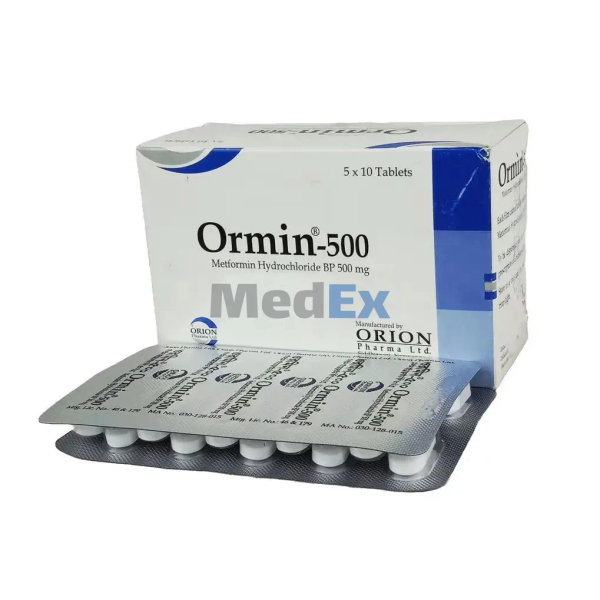 Ormin 500 mg Packaging