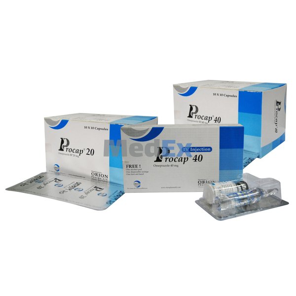 Procap 40 mg/vial Packaging
