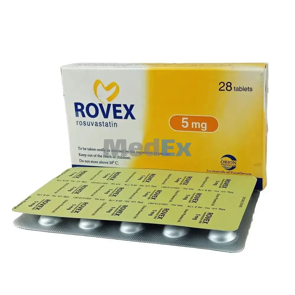 Rovex 5 mg Packaging
