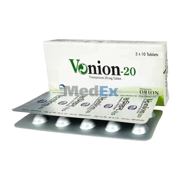 Vonion 20 mg Packaging